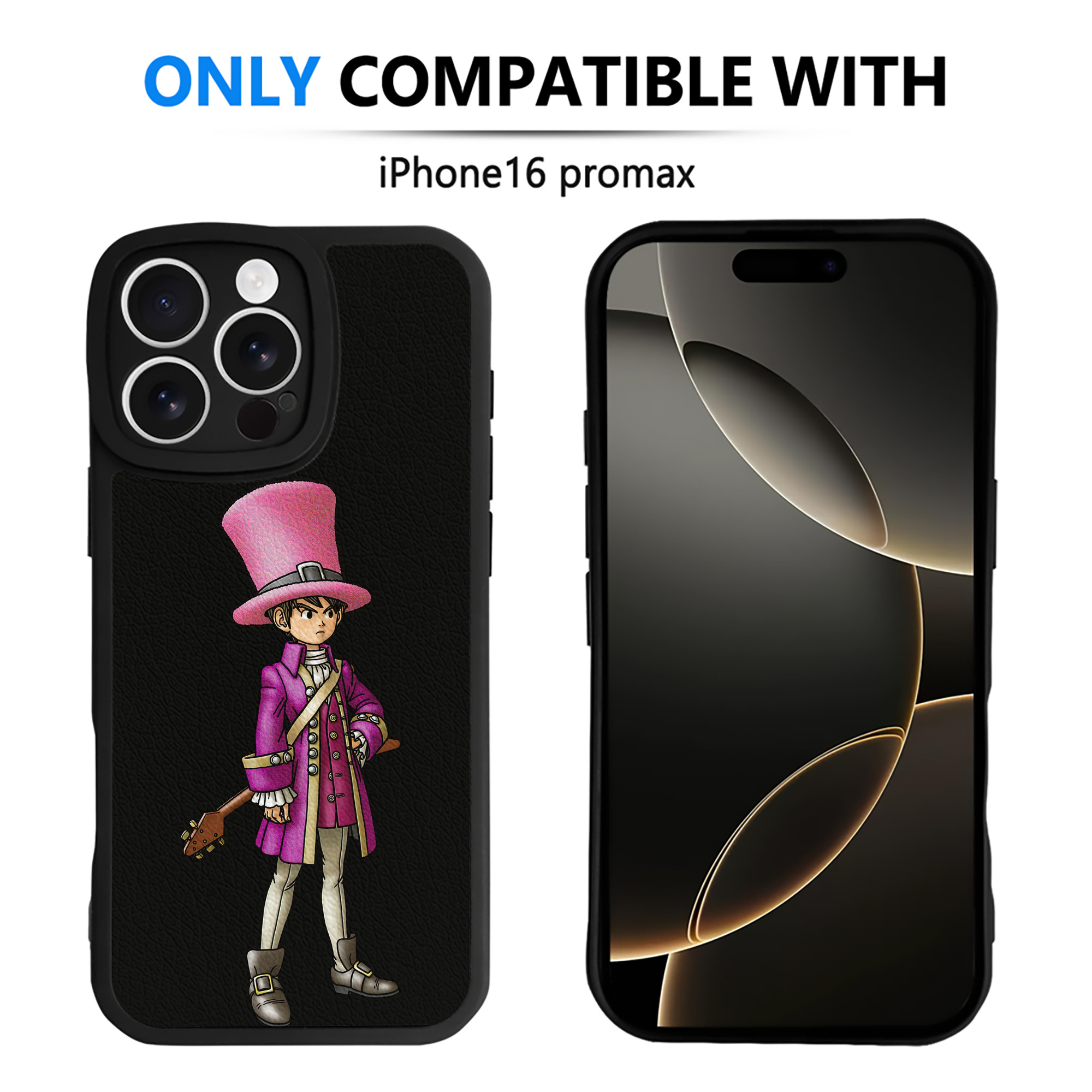 （画像用） ドラゴンクエスト Doragon Kuesuto Dragon Quest 【iPhone 16シリーズ対応】シリコンスマホケース（レザー調） 材質：シリコン